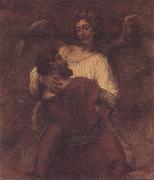 REMBRANDT Harmenszoon van Rijn, Facob wrestling with the angel (mk33)